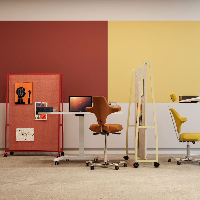WARIANT Mobile Stellwand | 1400-2400 x 2000, Whiteboard