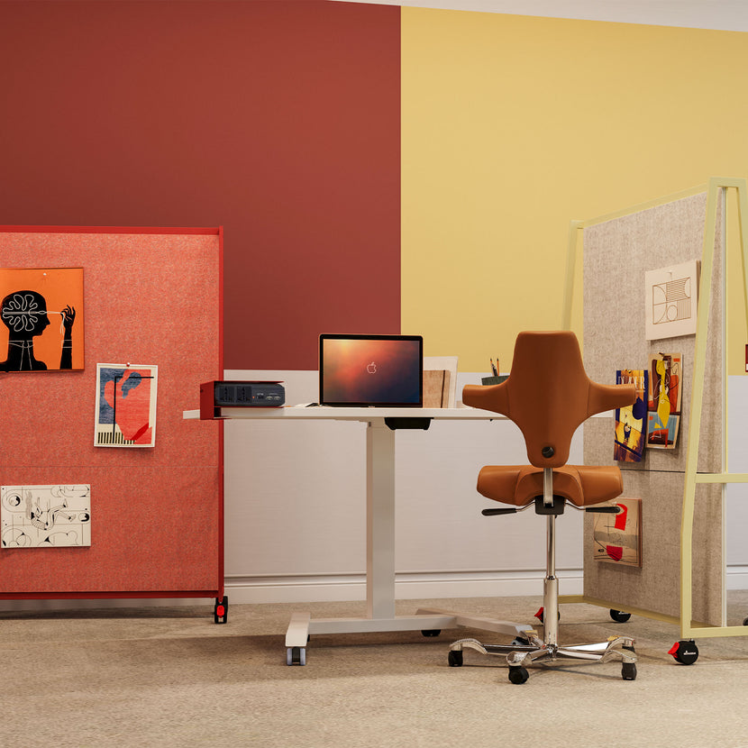 WARIANT Mobile Stellwand | 1400-2400 x 2000, Whiteboard