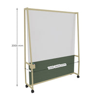 WARIANT Mobile Stellwand | 1400-2400 x 2000, Whiteboard