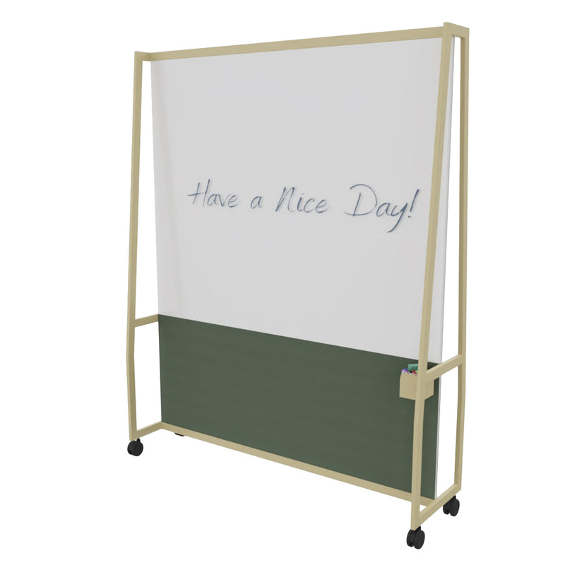 WARIANT Mobile Stellwand | 1400-2400 x 2000, Whiteboard - 3 Main Image