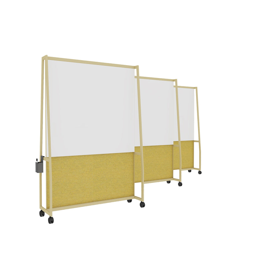 WARIANT Mobile Stellwand | 1400-2400 x 2000, Whiteboard