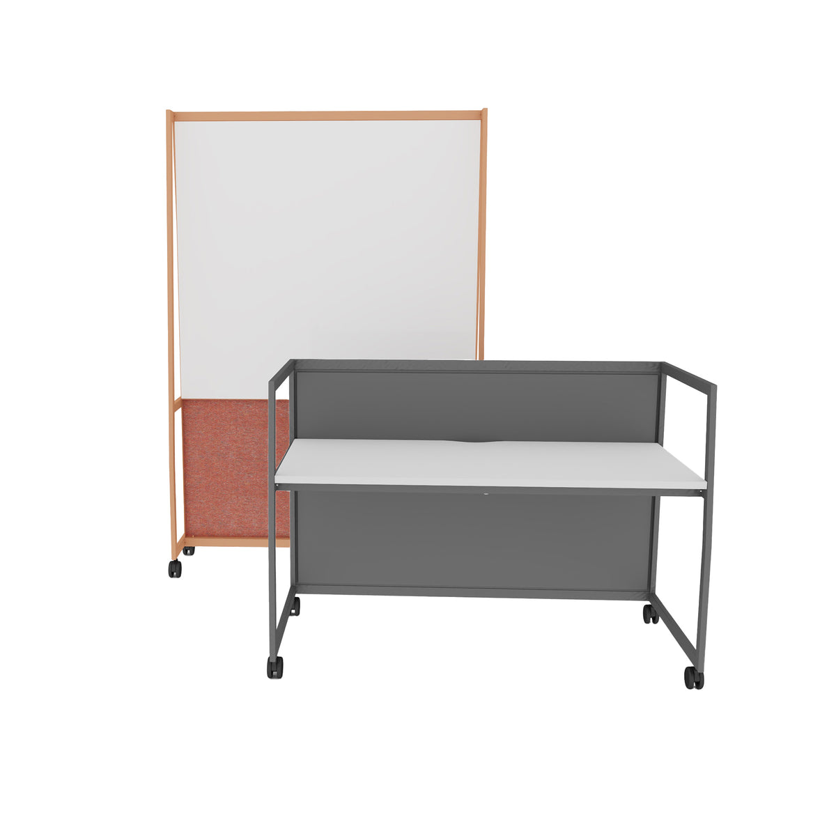 WARIANT Mobile Stellwand | 1400-2400 x 2000, Whiteboard