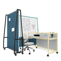 WARIANT Mobile Stellwand | 1400-2400 x 2000, Whiteboard