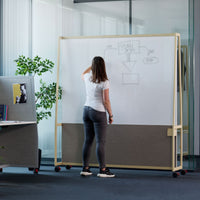 WARIANT Mobile Stellwand | 1400-2400 x 2000, Whiteboard