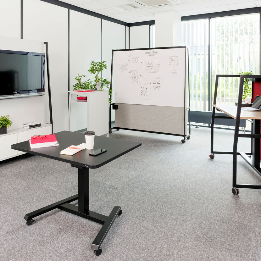 WARIANT Mobile Stellwand | 1400-2400 x 2000, Whiteboard