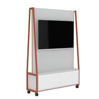 WARIANT Mobiler Flachbildschirmständer | 1400 x 2000, Unterschrank, VESA-Halterung