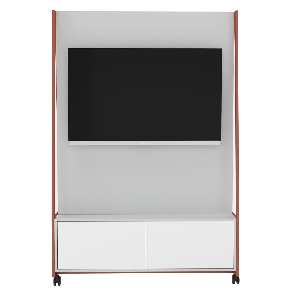 WARIANT Mobiler Flachbildschirmständer | 1400 x 2000, Unterschrank, VESA-Halterung - 3 Lightbox Main Image