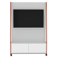 WARIANT Mobiler Flachbildschirmständer | 1400 x 2000, Unterschrank, VESA-Halterung
