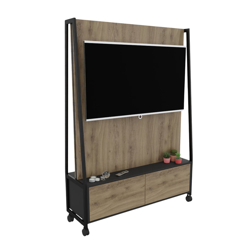 WARIANT Mobiler Flachbildschirmständer | 1400 x 2000, Unterschrank, VESA-Halterung