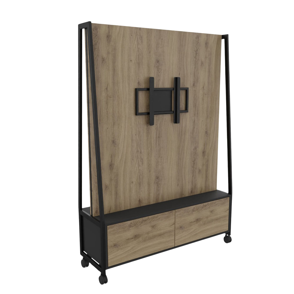 WARIANT Mobiler Flachbildschirmständer | 1400 x 2000, Unterschrank, VESA-Halterung - 6 Lightbox Main Image