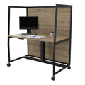 WARIANT Schreibtisch mit hoher Abschirmung | 1070-1270 x 1400 mm, elektrisch höhenverstellbar - 1 Thumbnail Image