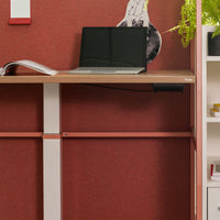 WARIANT Schreibtisch mit hoher Abschirmung | 1070-1470 x 1400 mm, feste Höhe
