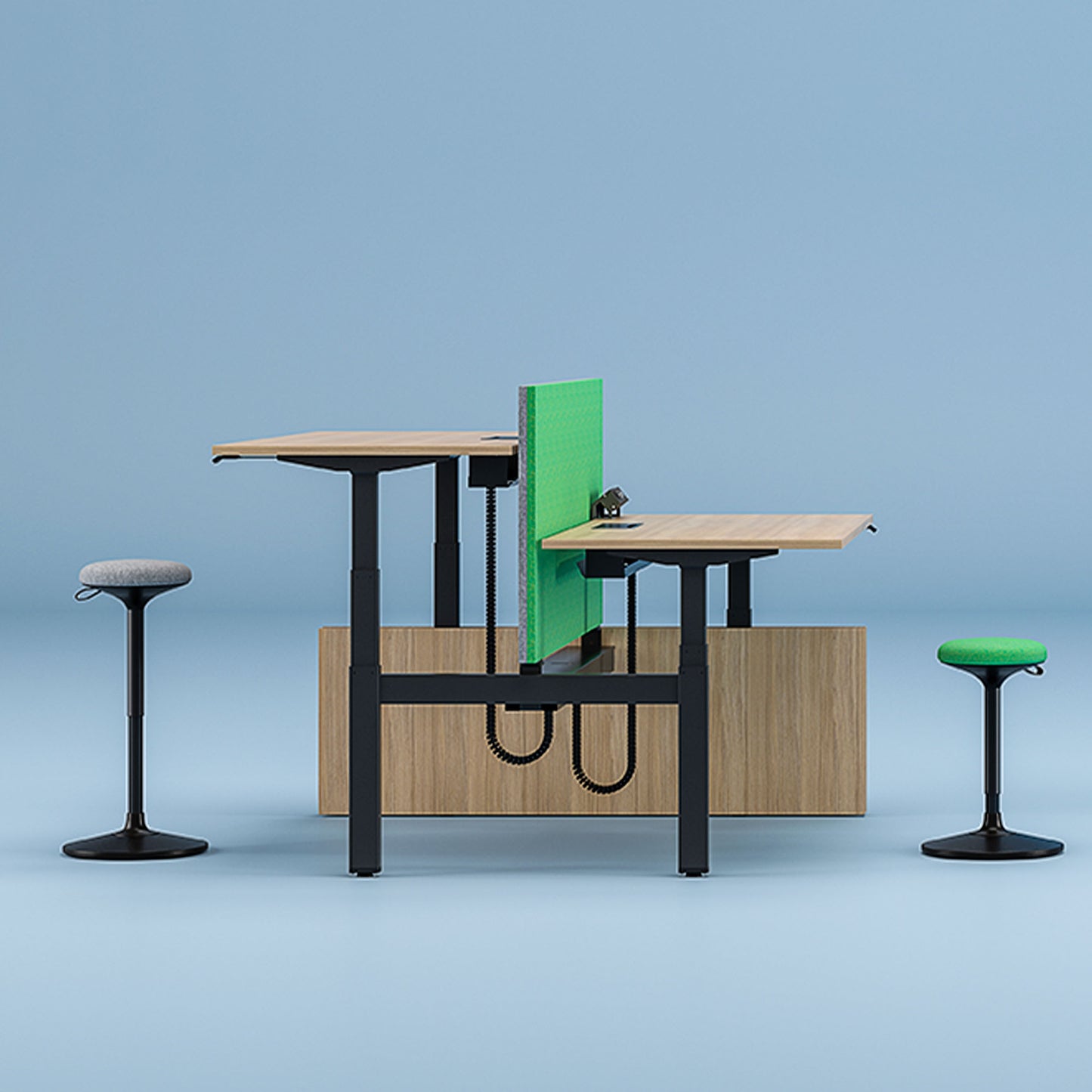 WOBBY Sitzhocker | Ø400 mm, Sitzhöhe 590 – 850 mm