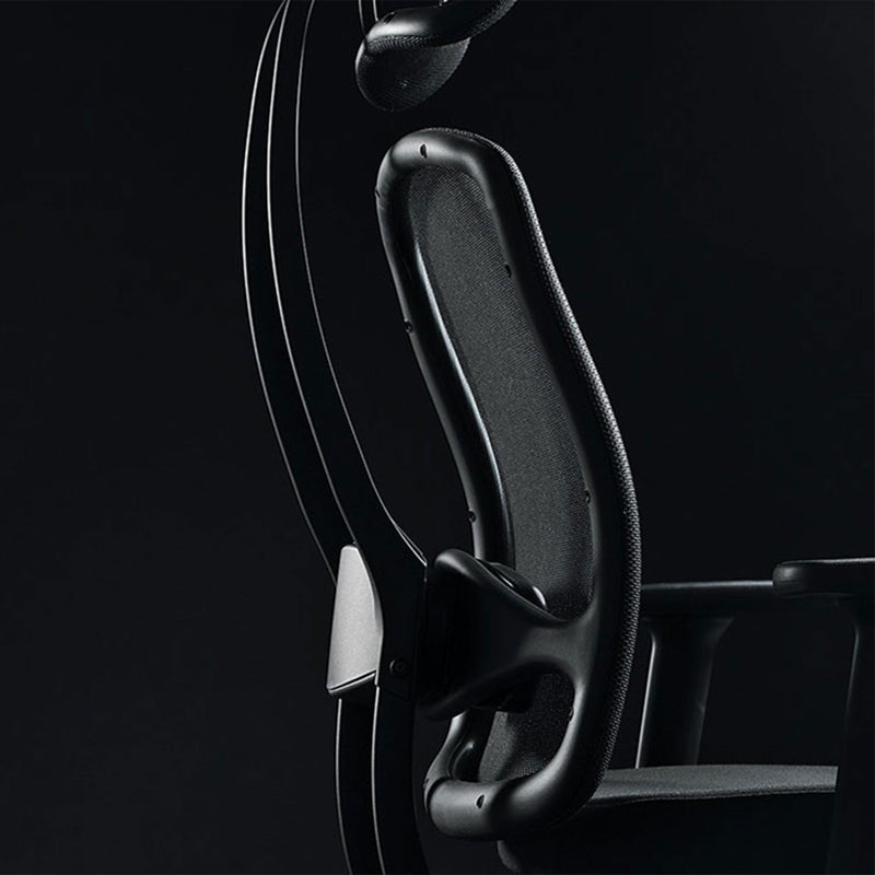 Wagner - AluMedic Black Edition chaise de bureau pivotante | appui-tête, noir  - 7 Main Image