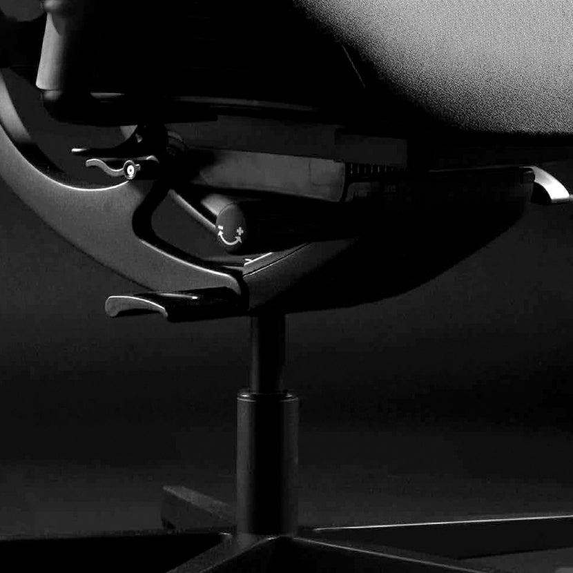 Wagner - AluMedic Black Edition Bürodrehstuhl | Kopfstütze, Schwarz