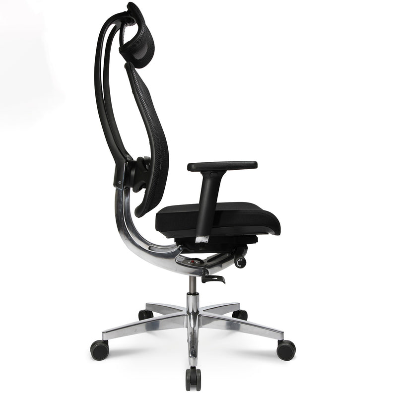 Wagner - AluMedic 10 Bürodrehstuhl | Kopfstütze, Schwarz - 7 Main Image
