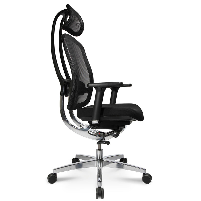 Wagner - AluMedic 10 Bürodrehstuhl | Kopfstütze, Schwarz - 6 Main Image