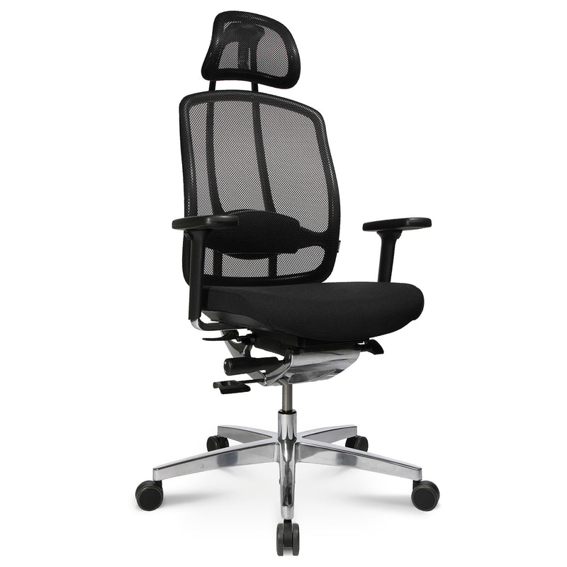 Wagner - AluMedic 10 Bürodrehstuhl | Kopfstütze, Schwarz - 1 Main Image