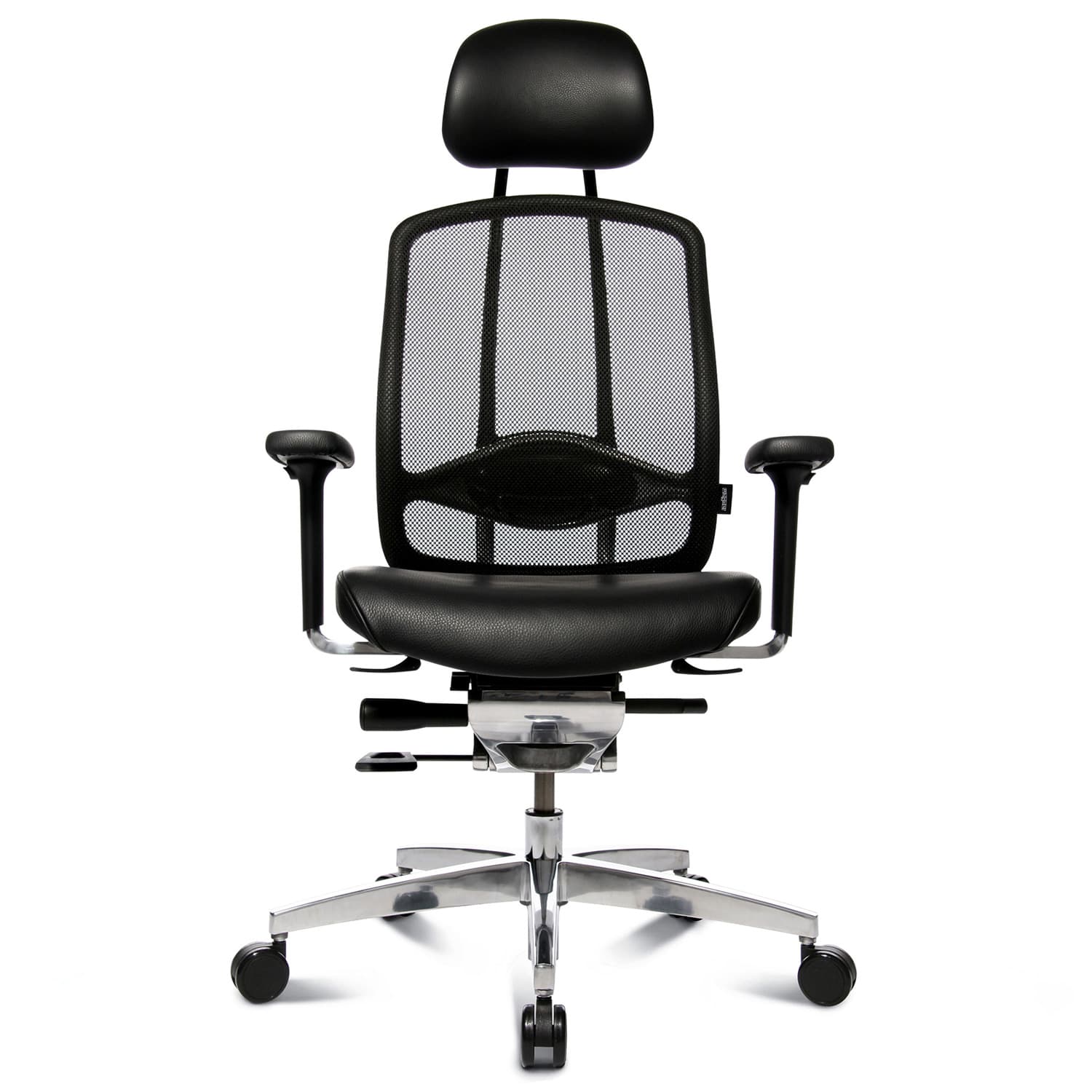 Wagner - AluMedic Limited office swinging chair | Black