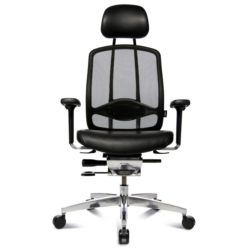 Wagner - AluMedic Limited office swinging chair | Black