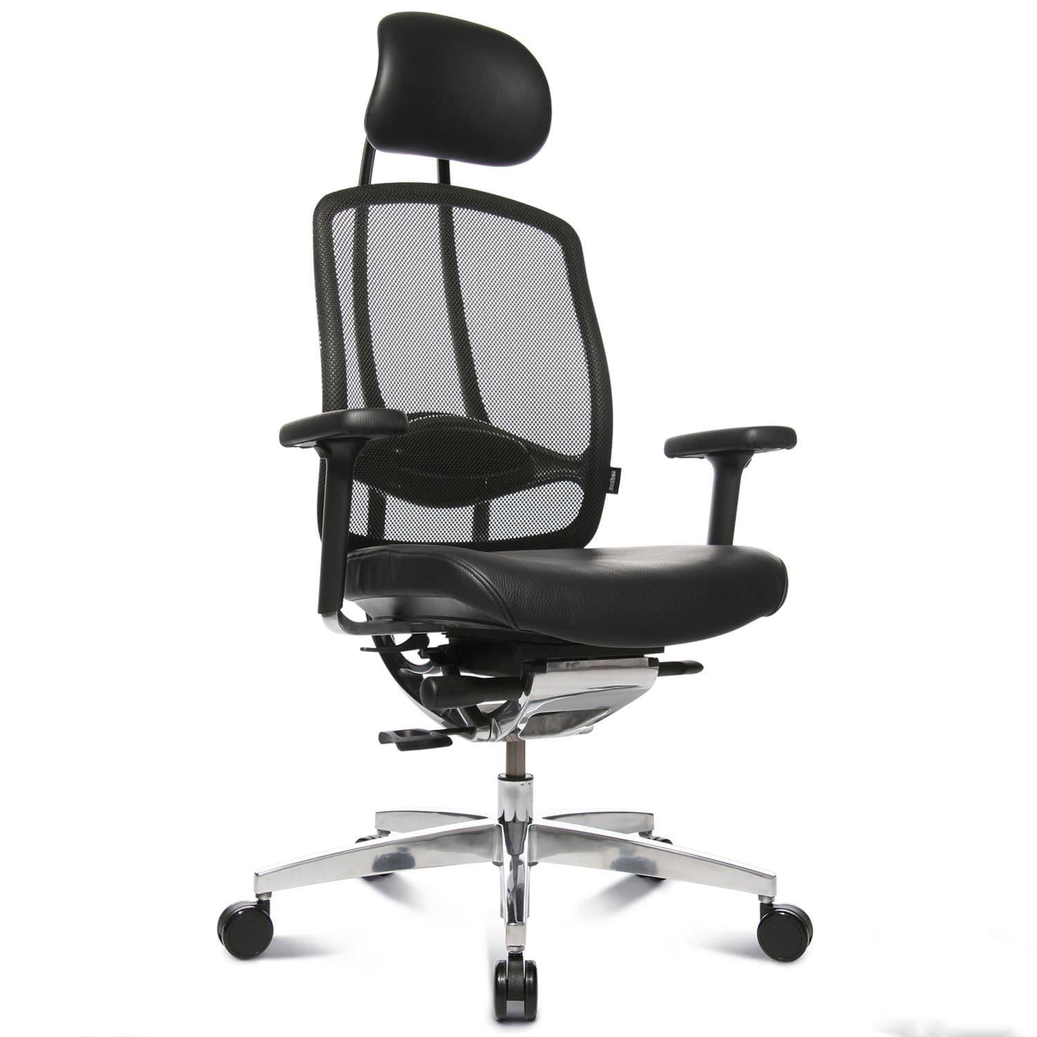 Wagner - AluMedic Limited office swinging chair | Black