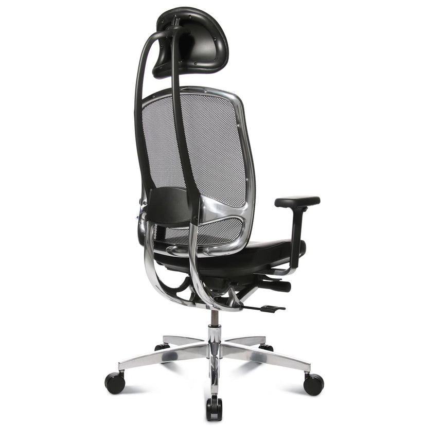 Wagner - AluMedic Limited office swinging chair | Black