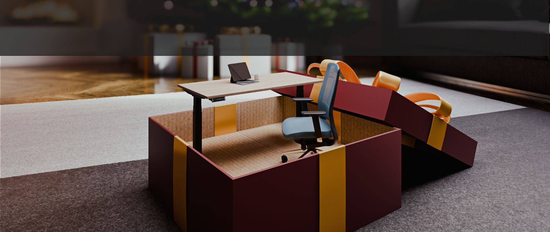 <h1><strong>Verleihe deinem Büro einen </strong></h1><h1><strong>festlich frischen Look.</strong></h1>