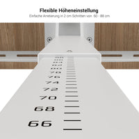 SCALE Winkel-Schreibtisch | 1800 x 1600 mm, manuell höhenverstellbar, Ahorn