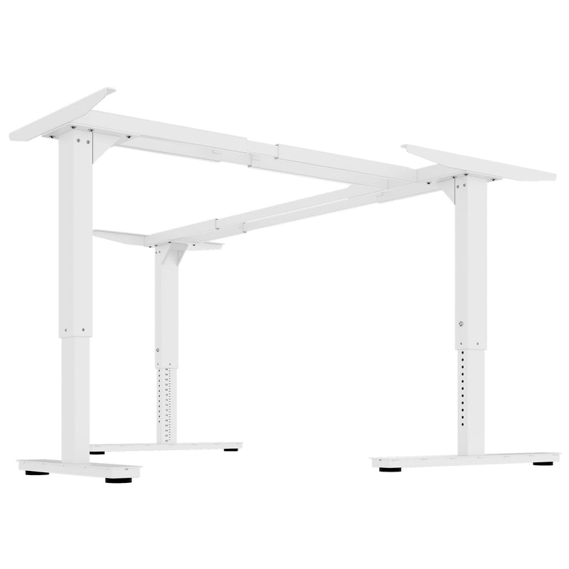 SCALE corner desk frame | 1075 - 1800 x 1075 - 1800 mm, manually height-adjustable, white  - 3 Main Image