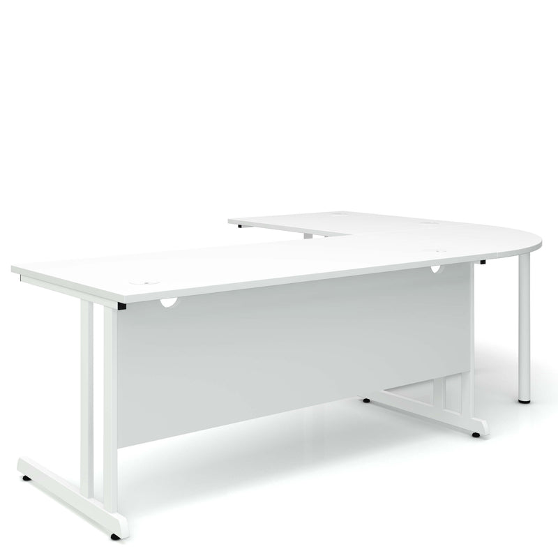 OPTIMA Bureau d'angle C | 2400 x 1800 mm, blanc - 2 Main Image