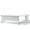 OPTIMA Bureau d'angle C | 2400 x 1800 mm, blanc - 3 Thumbnail Image