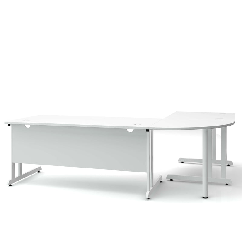 OPTIMA Bureau d'angle C | 2400 x 1800 mm, blanc - 3 Main Image