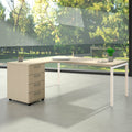 NOVA Combinazione angolare | Con contenitore stand, angolo sinistro, 1800 x 1630 mm, acero - 1 Thumbnail Image