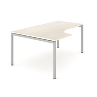 Combinaison d'angle NOVA | Avec conteneur sur pied, angle à gauche, 1800 x 1630 mm, érable