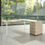 NOVA angle combination | With standing container, angle right, 1800 x 1630 mm, maple