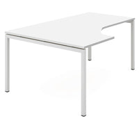 NOVA Combinaison d'angle | Avec conteneur de support, angle à gauche, 1800 x 1630 mm, blanc