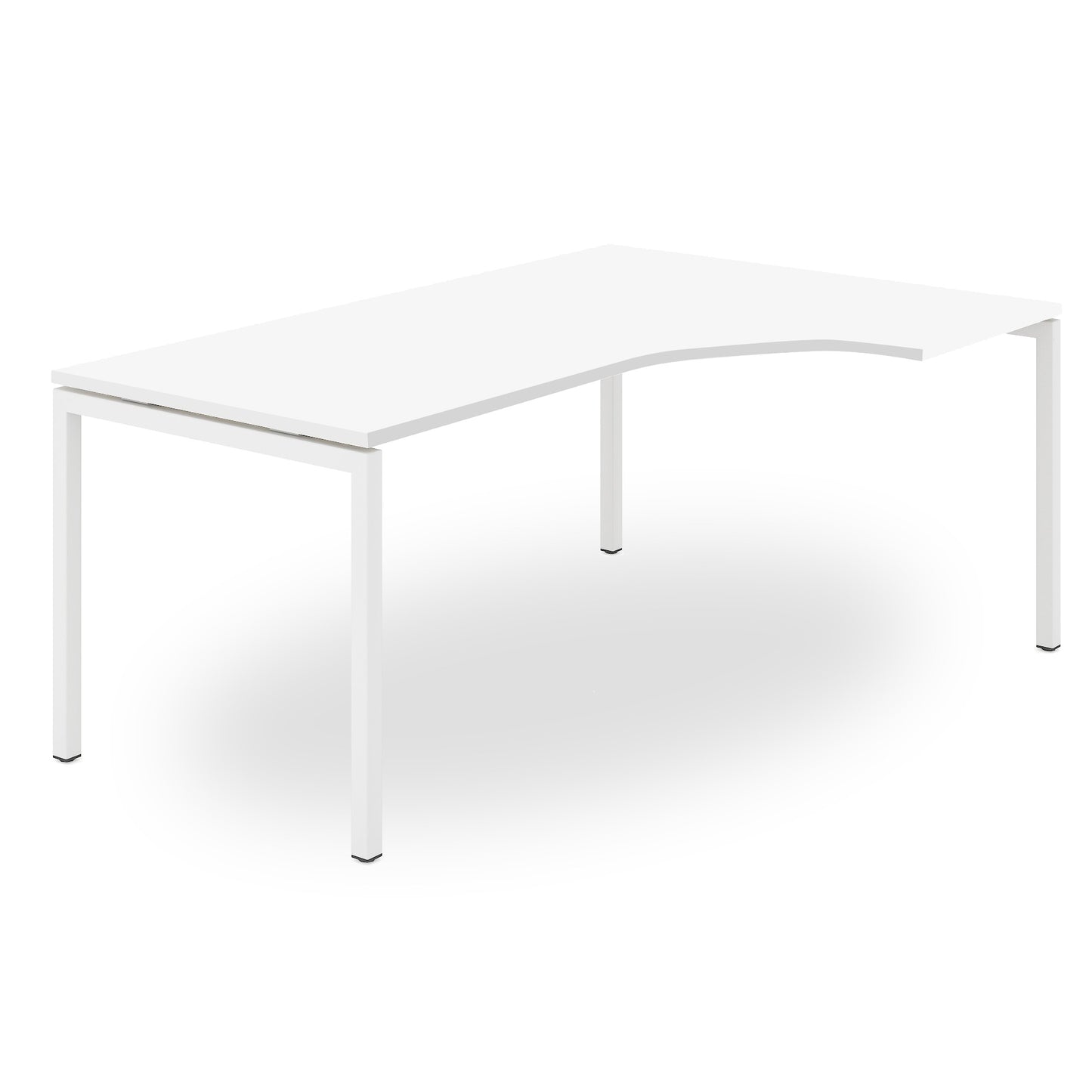 NOVA Angle combination | With stand container, angle on the right, 1800 x 1630 mm, white