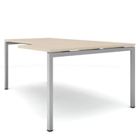 NOVA Angle Desk | Angolo a destra, 1800 x 1200 mm, acero