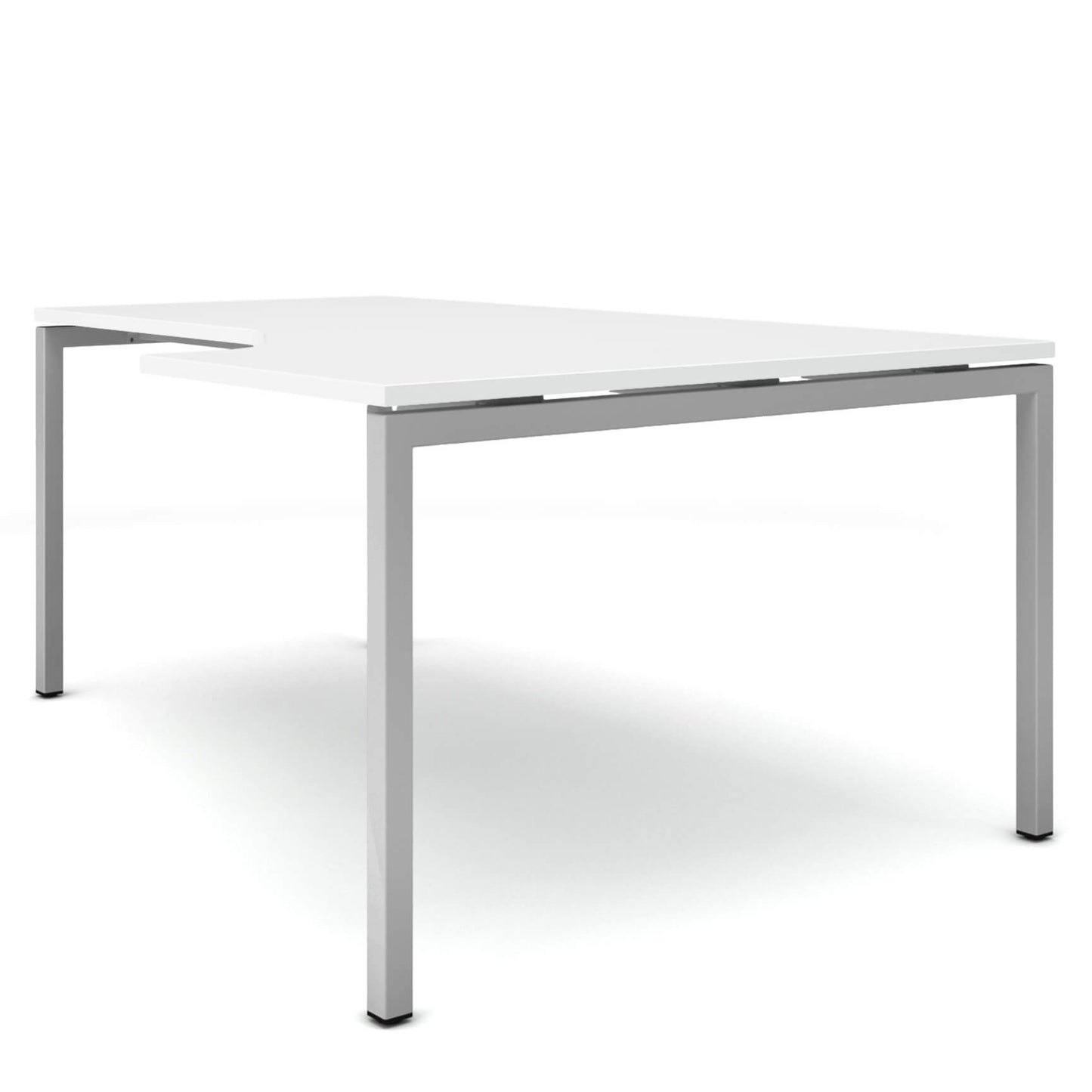 NOVA Winkelschreibtisch | Winkel rechts, 1800 x 1200 mm, Weiß