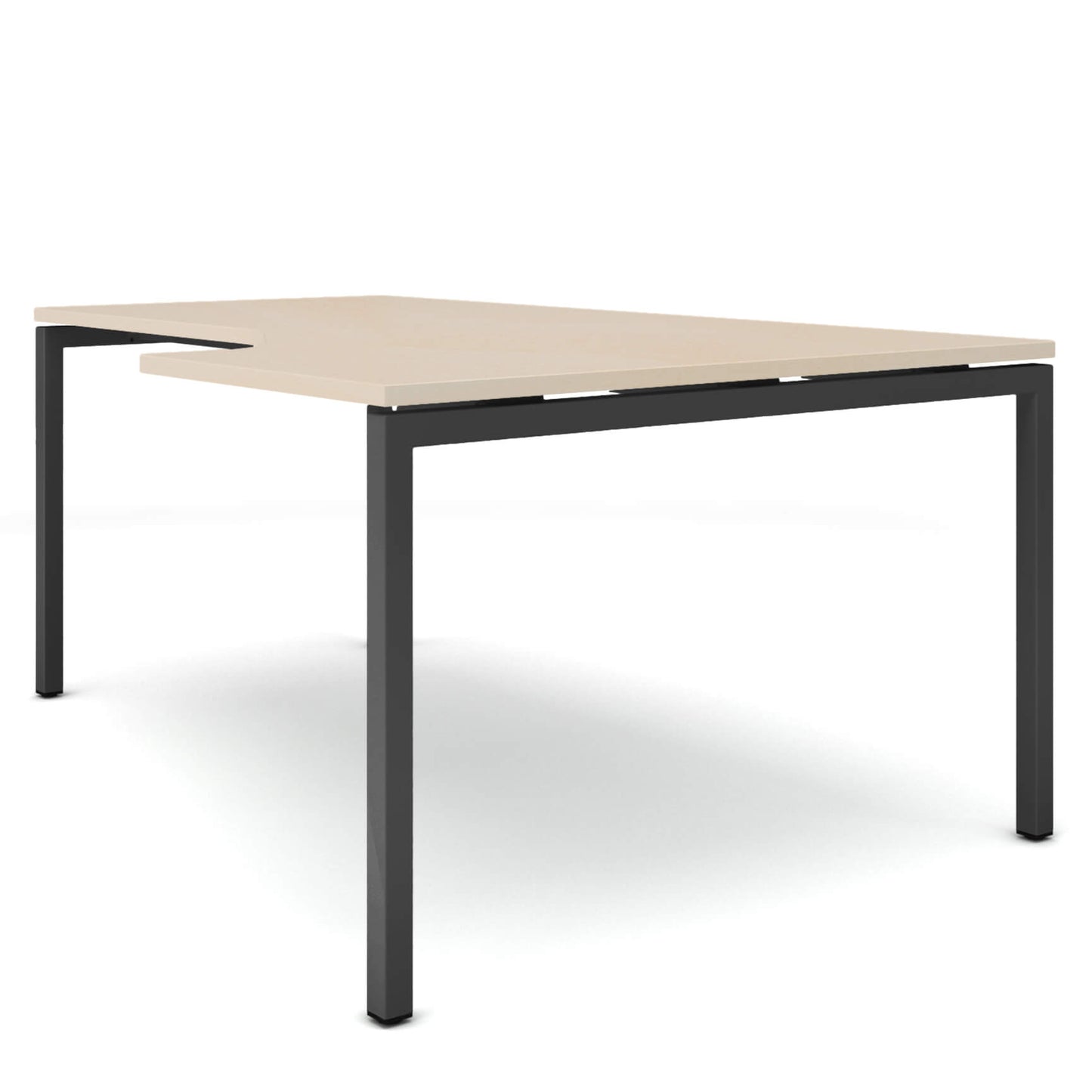 NOVA Angle Desk | Angolo a destra, 1800 x 1200 mm, acero