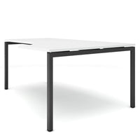 NOVA Winkelschreibtisch | Winkel rechts, 1800 x 1200 mm, Weiß