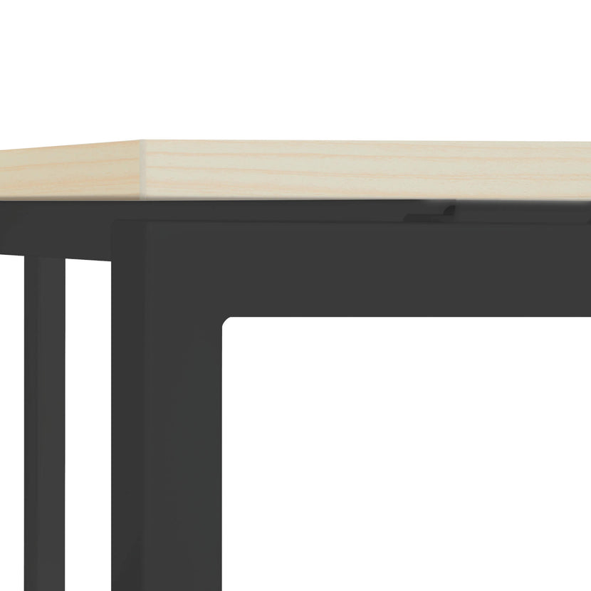 NOVA Angolo scrivania | Angolo a destra, 1800 x 1200 mm, acero