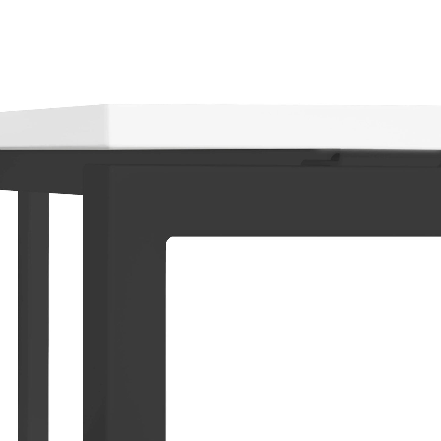 NOVA Angle Desk | Angle à droite, 1800 x 1200 mm, blanc