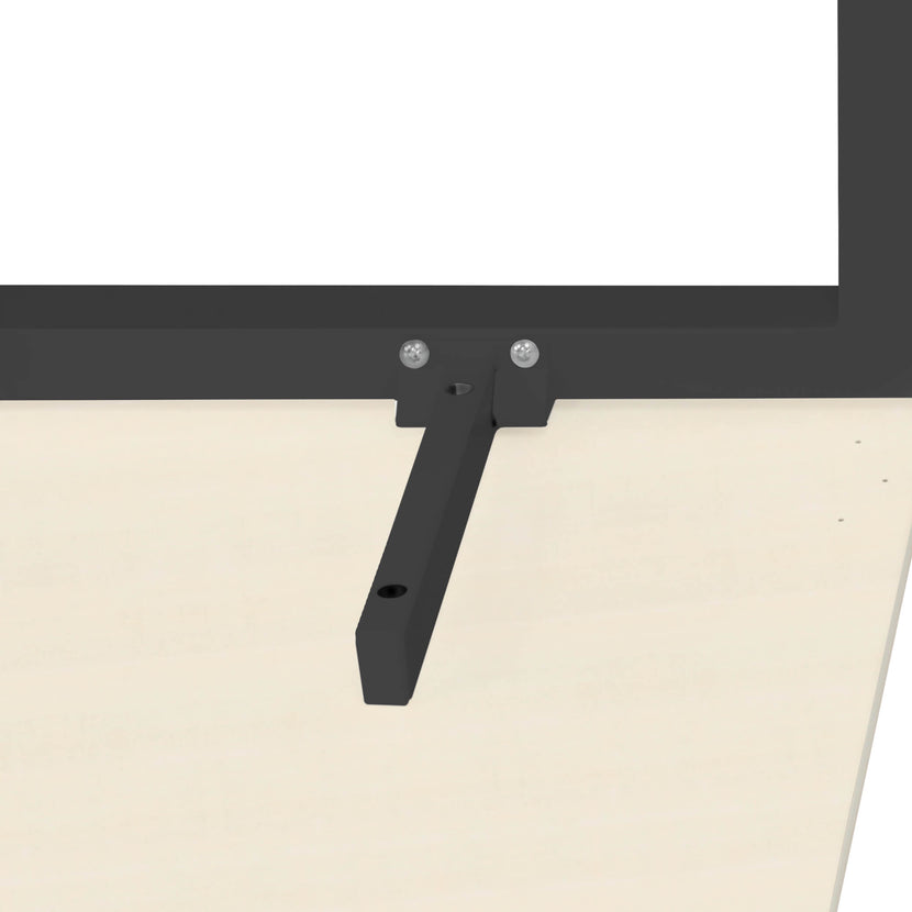 NOVA Angolo scrivania | Angolo a destra, 1800 x 1200 mm, acero