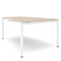 Bureau d'angle NOVA | Angle droit, 1800 x 1200 mm, érable