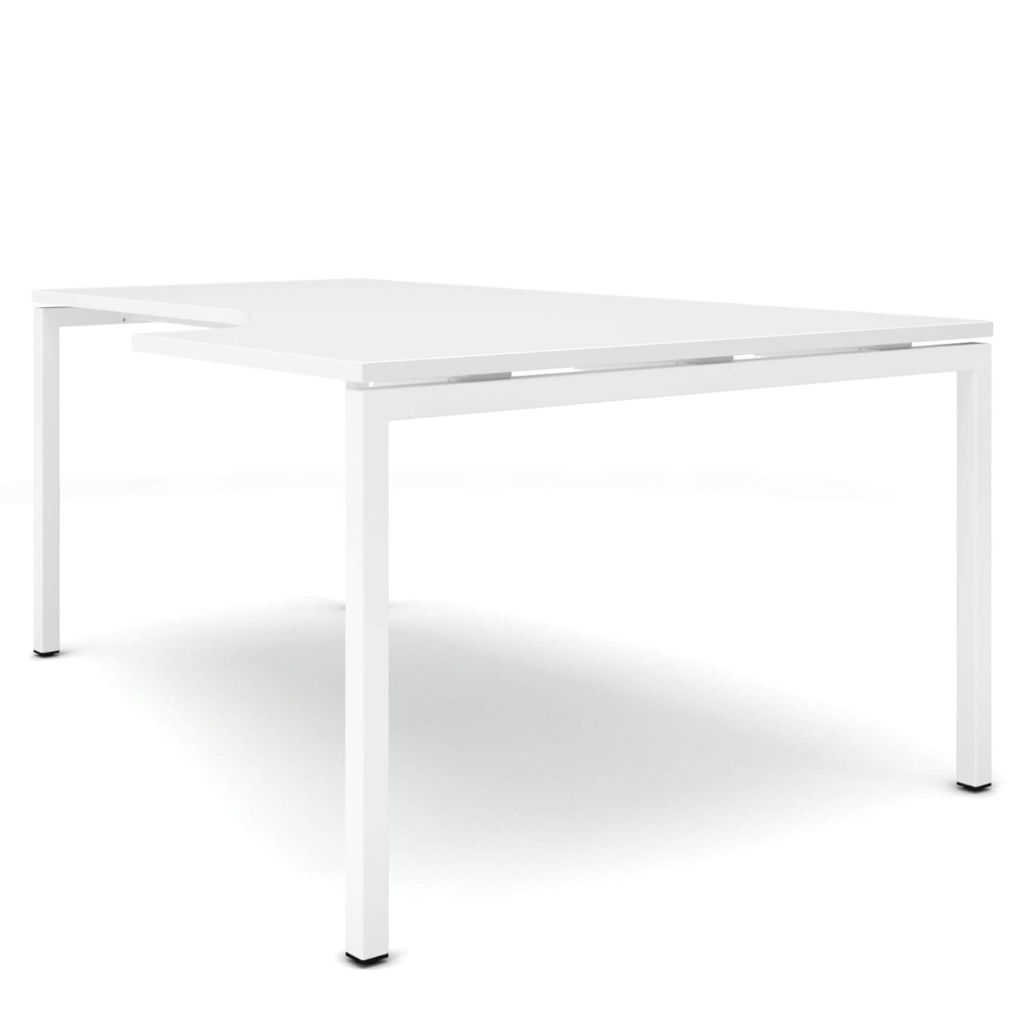 NOVA Angle Desk | Angle à droite, 1800 x 1200 mm, blanc