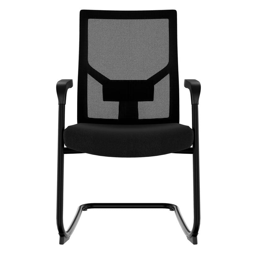 Y-frame Freischwinger | With adjustable lordosis support, black