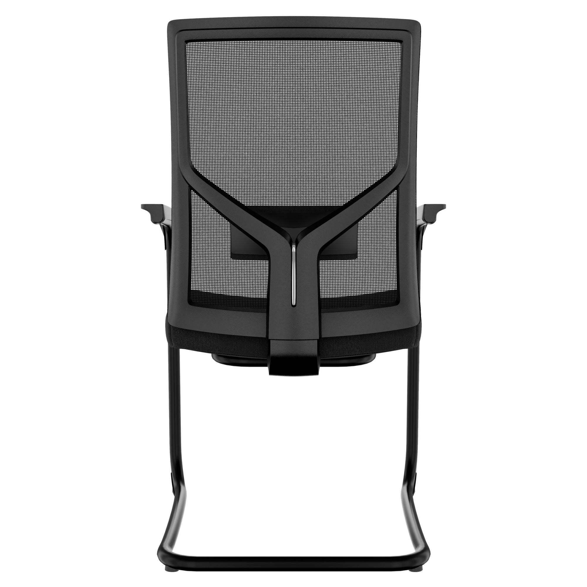 Y-frame Freischwinger | With adjustable lordosis support, black