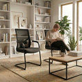 Y-FRAME Freischwinger | Mit verstellbarer Lordosenstütze, Schwarz - 2 Thumbnail Image