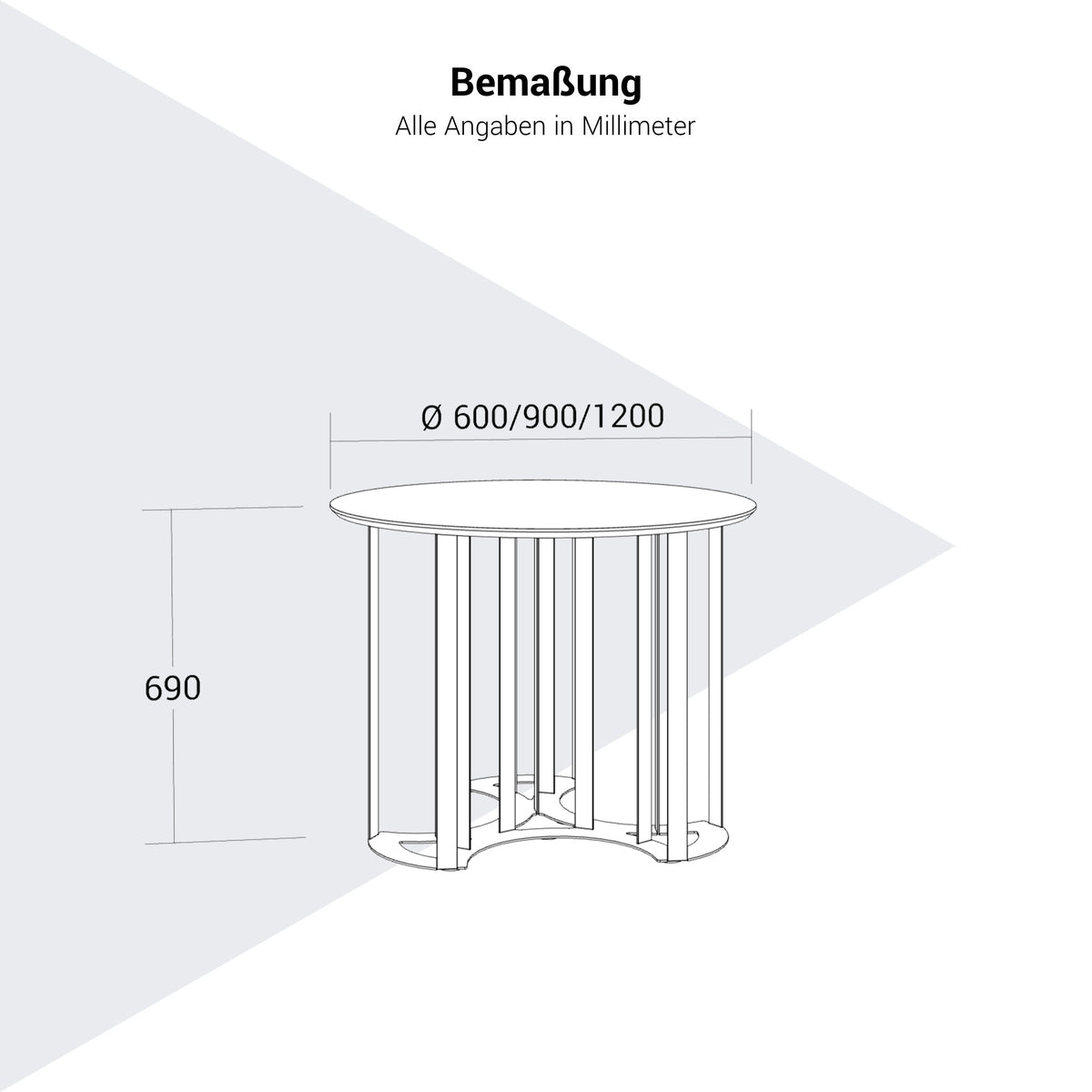 ZooZoo Beistelltisch | Runde oder elliptische Tischplatte - 25 Lightbox Main Image